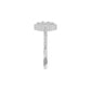 DLR002358 18 KT / White Gold / 18