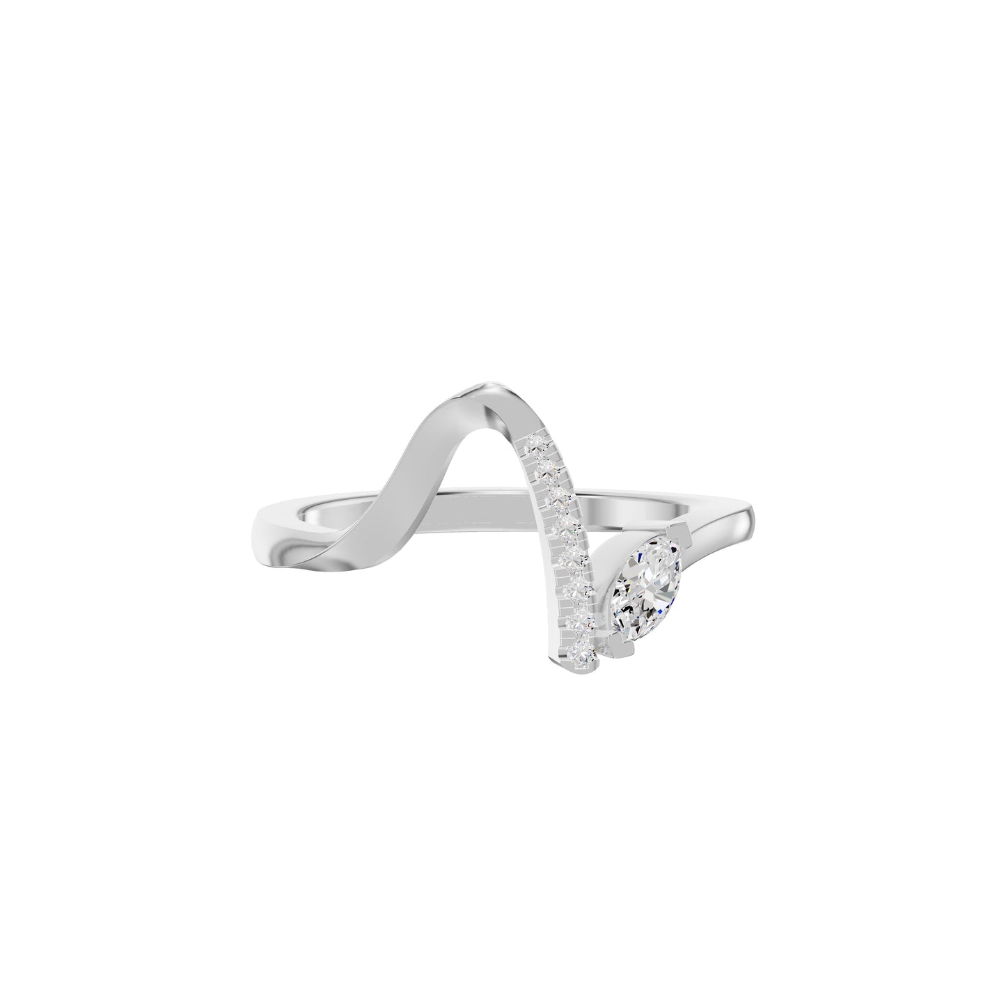 DLR002361 18 KT / White Gold / 18