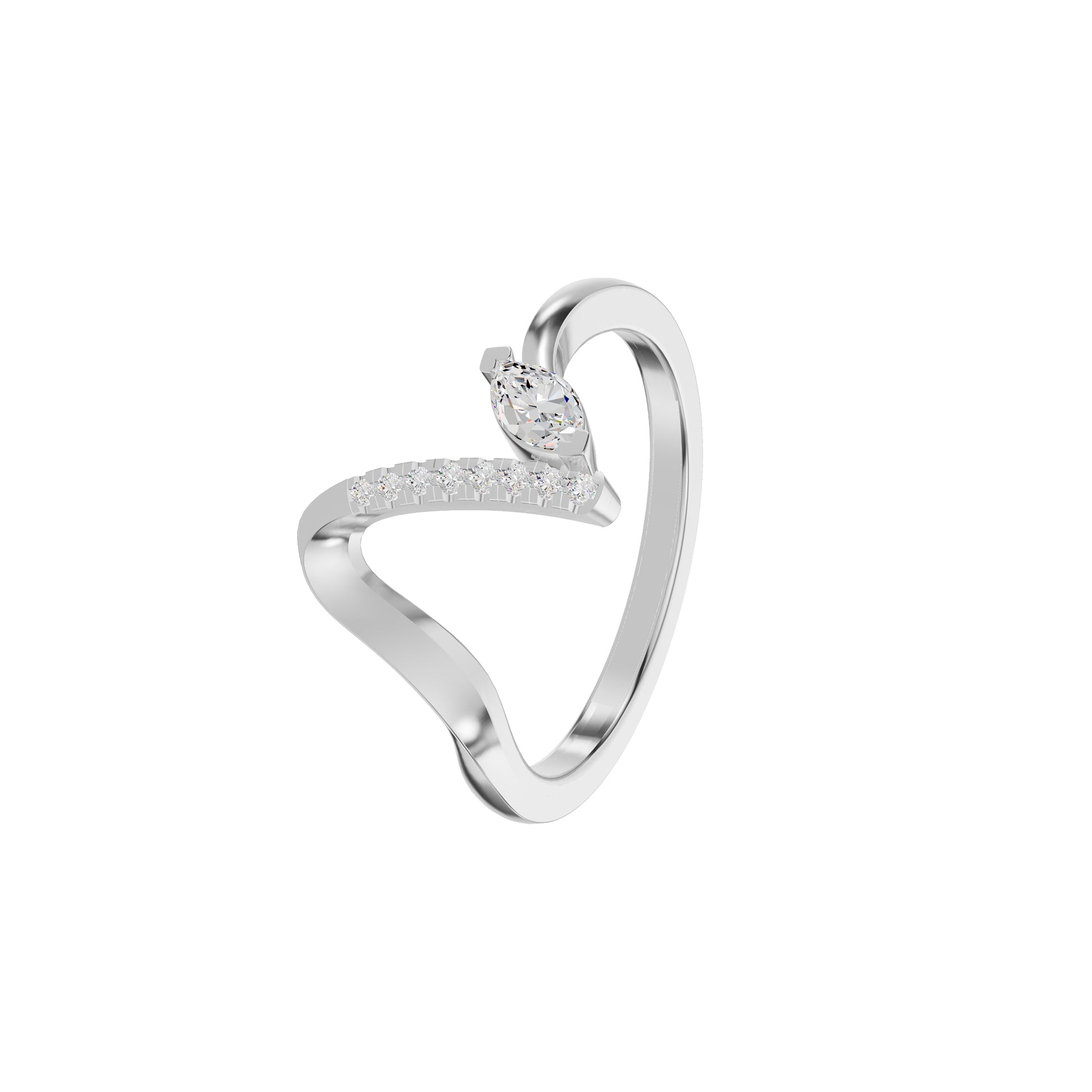 DLR002361 18 KT / White Gold / 18