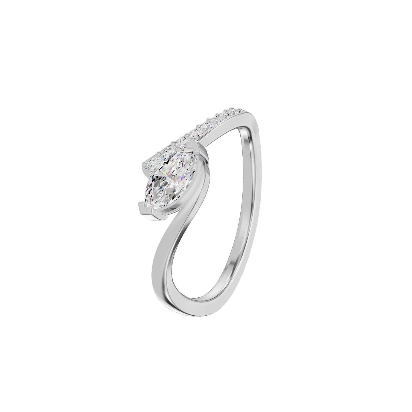 DLR002369 18 KT / White Gold / 18