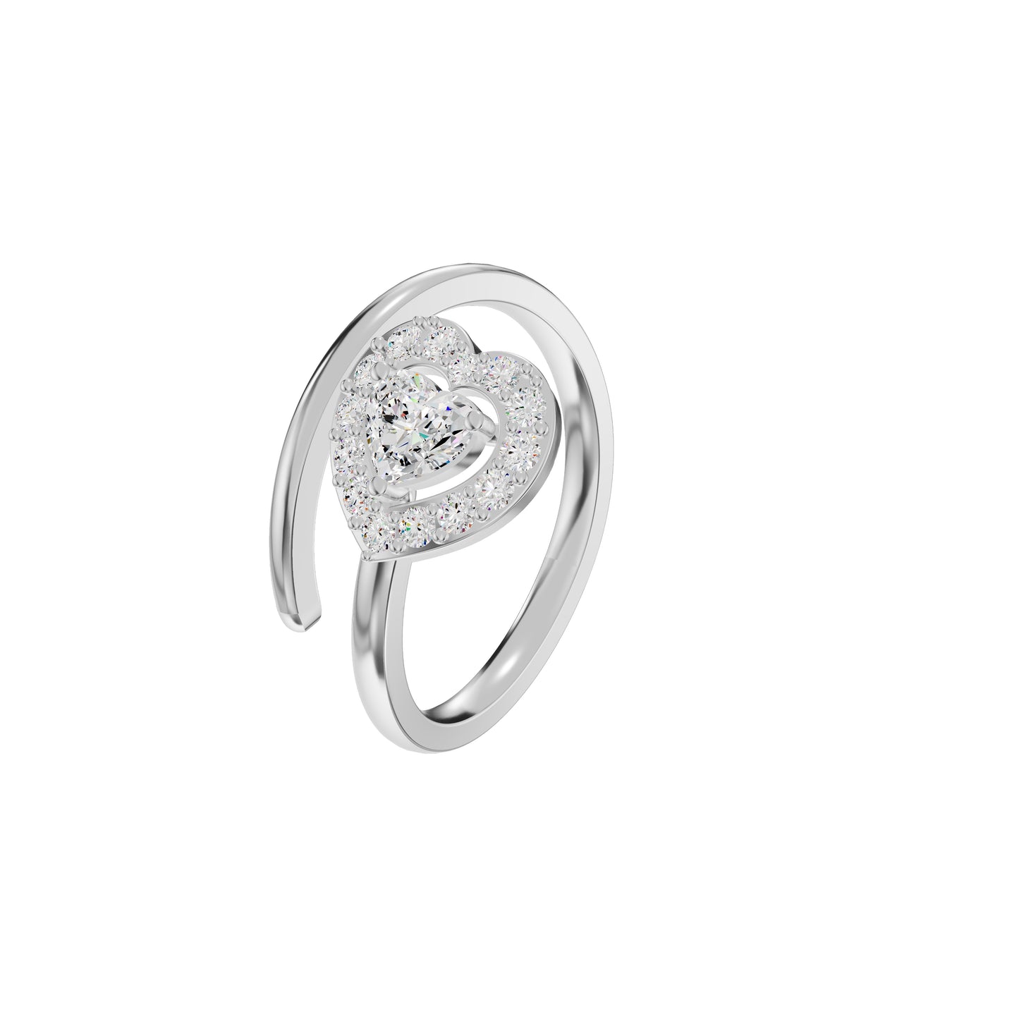 DLR002371 18 KT / White Gold / 18