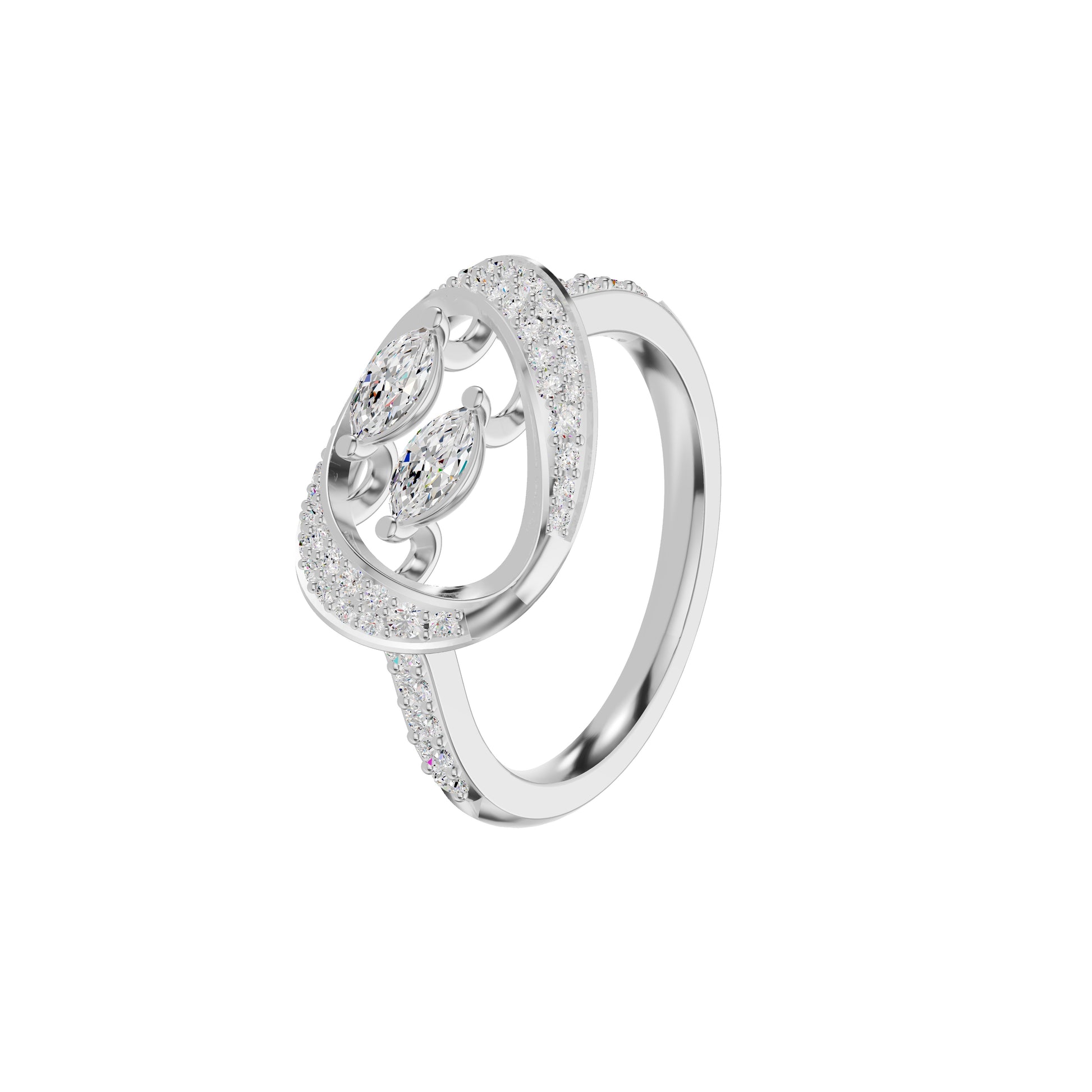 DLR002372 18 KT / White Gold / 18