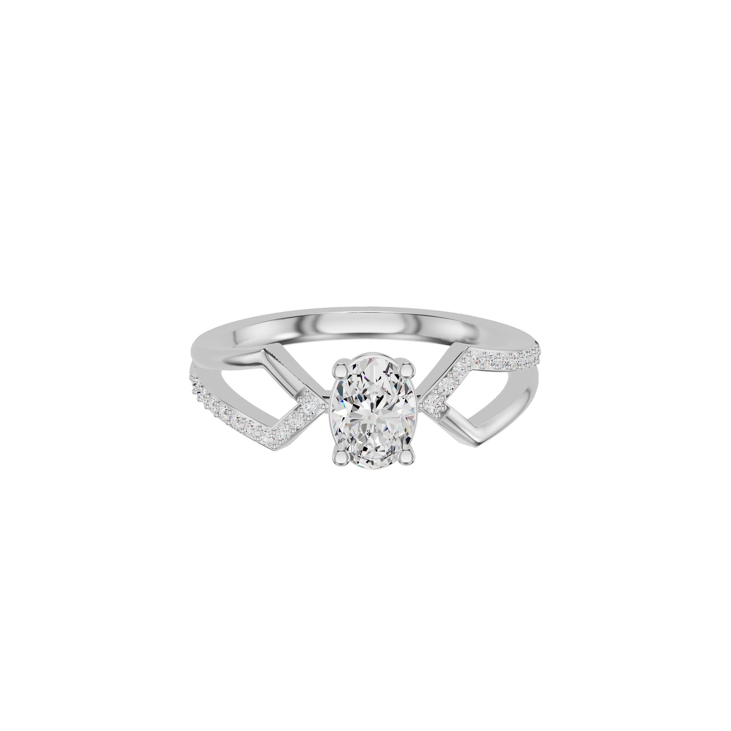 DLR002376 18 KT / White Gold / 18