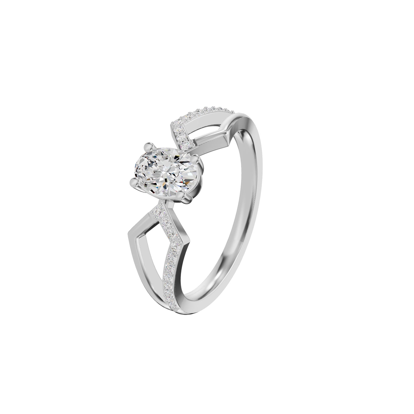 DLR002376 18 KT / White Gold / 18