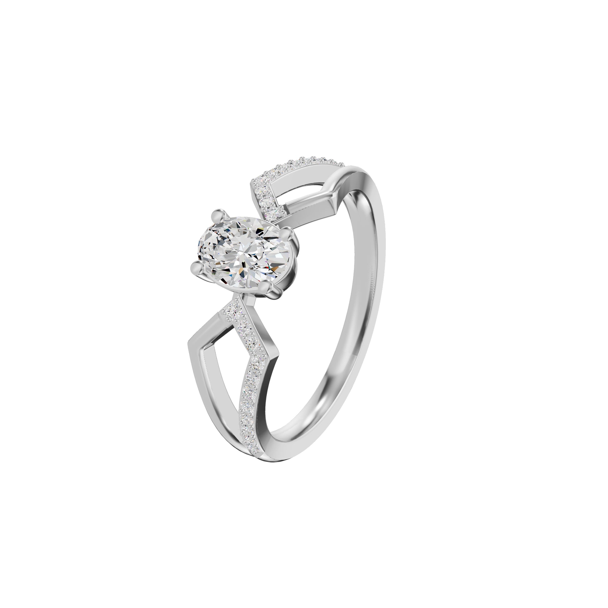 DLR002376 18 KT / White Gold / 18