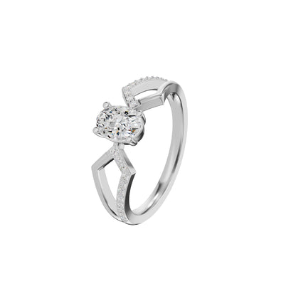DLR002376 18 KT / White Gold / 18