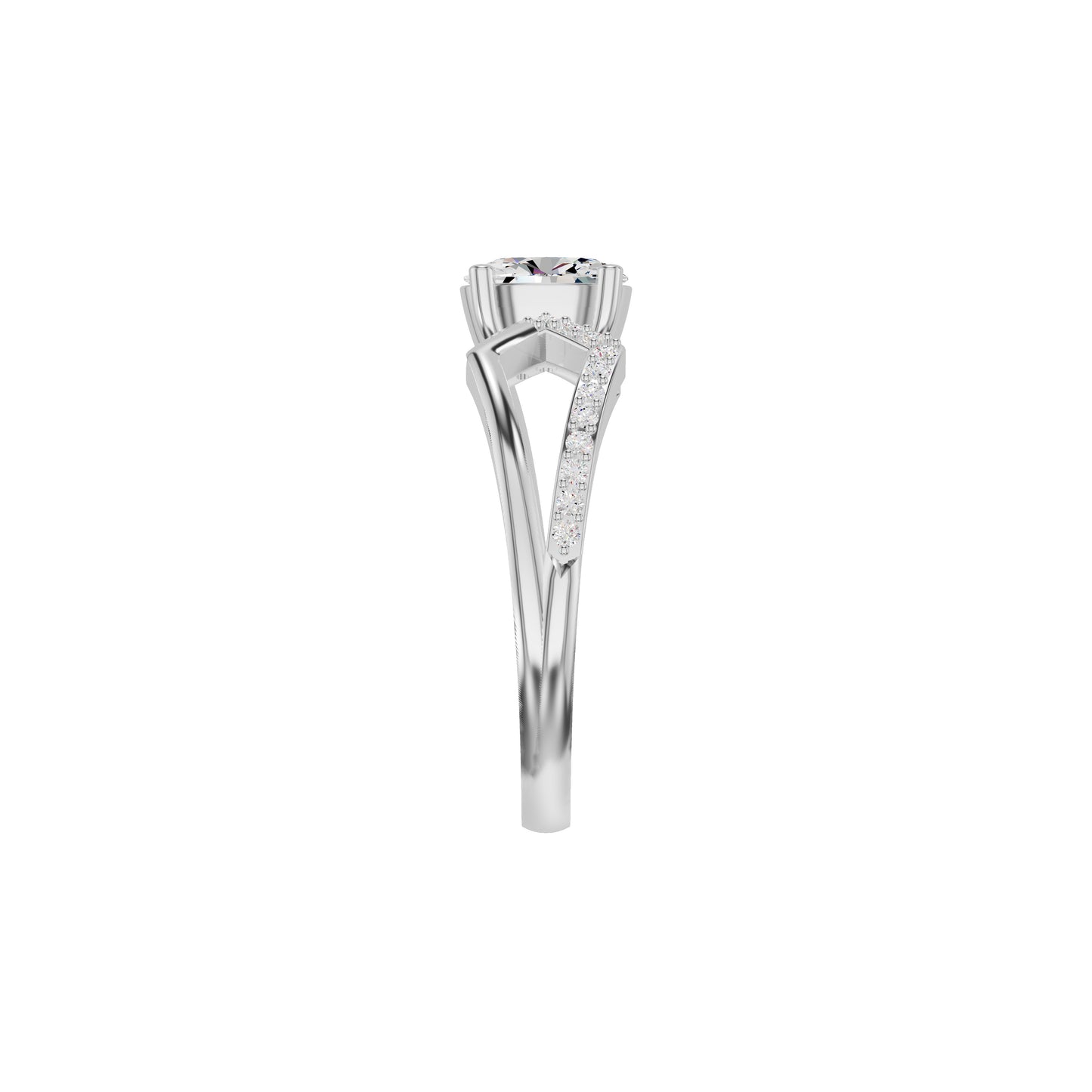 DLR002376 18 KT / White Gold / 18
