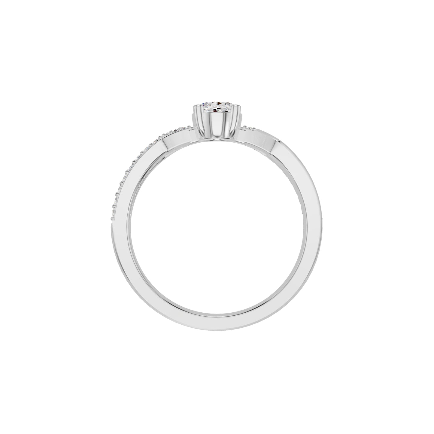 DLR002376 18 KT / White Gold / 18