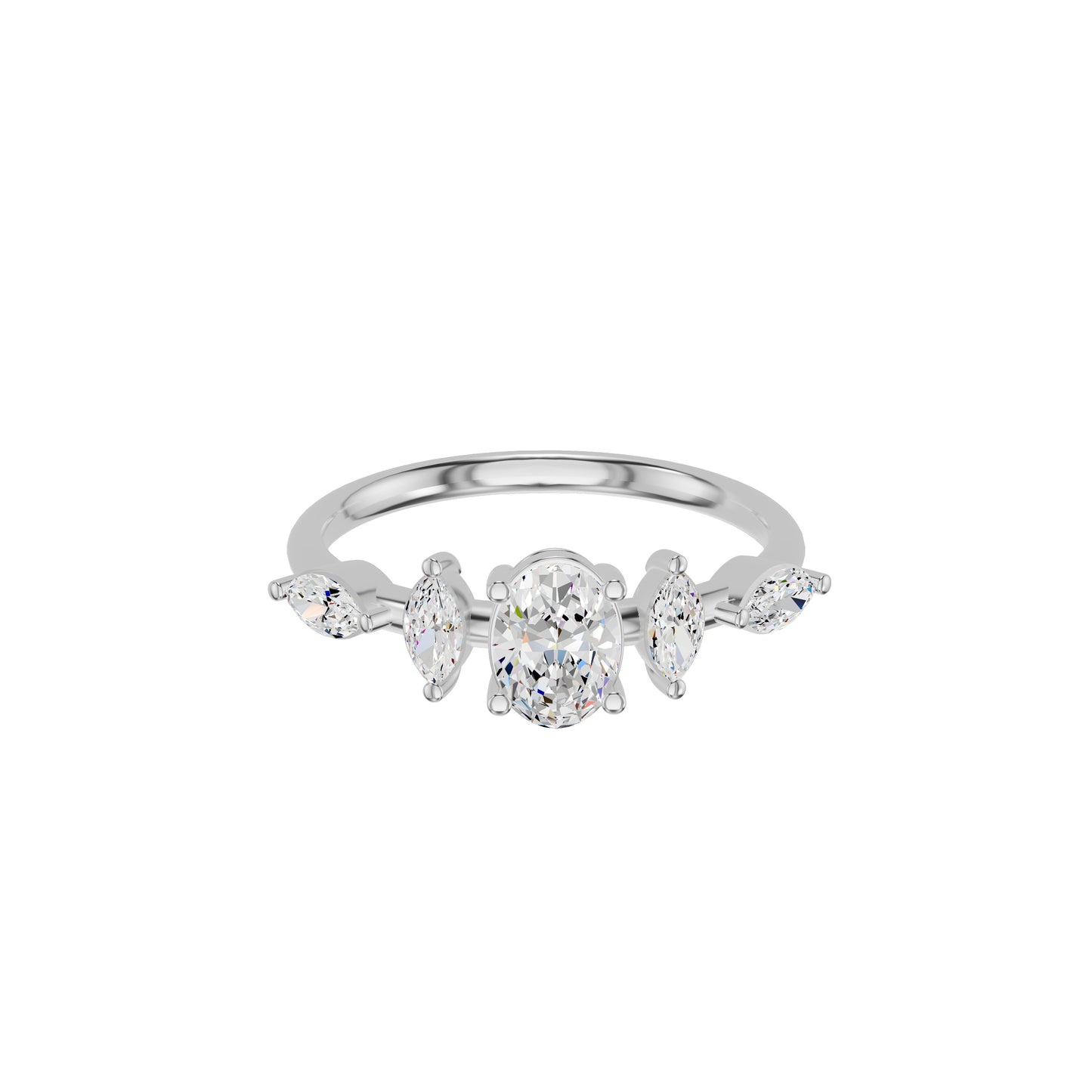 DLR002378 18 KT / White Gold / 18