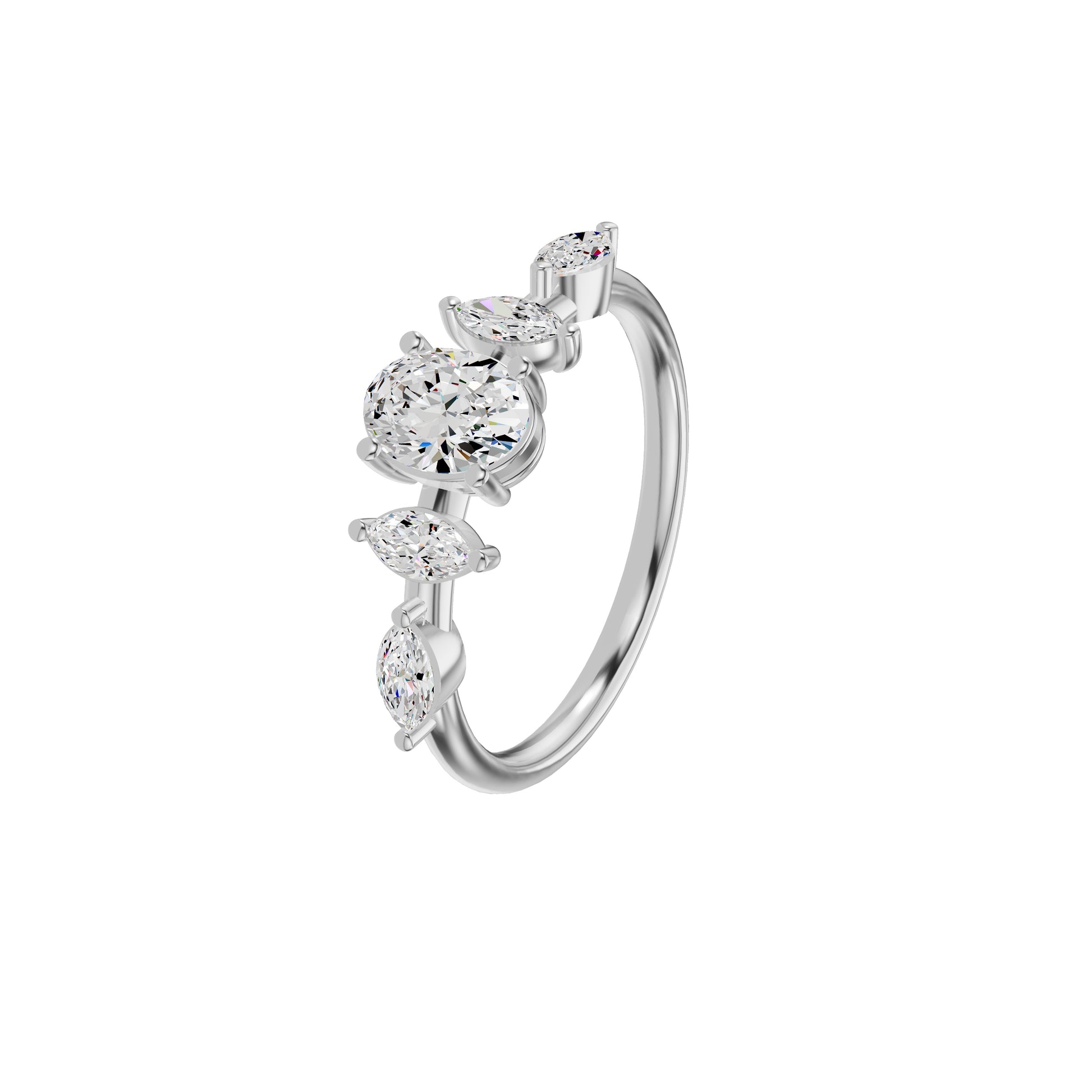 DLR002378 18 KT / White Gold / 18