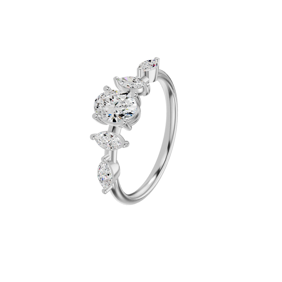 DLR002378 18 KT / White Gold / 18
