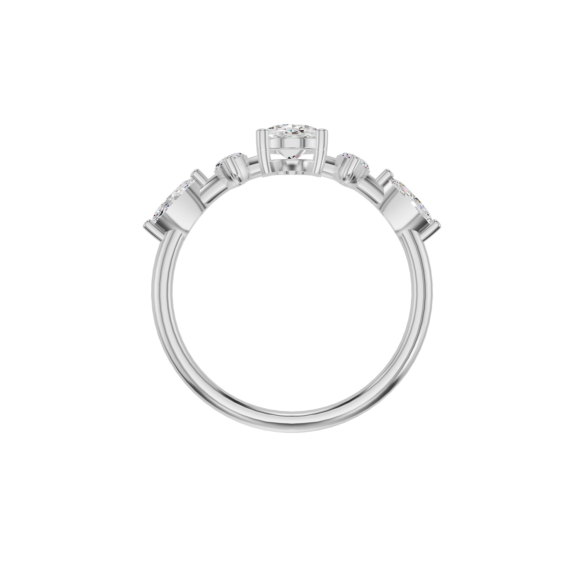 DLR002378 18 KT / White Gold / 18