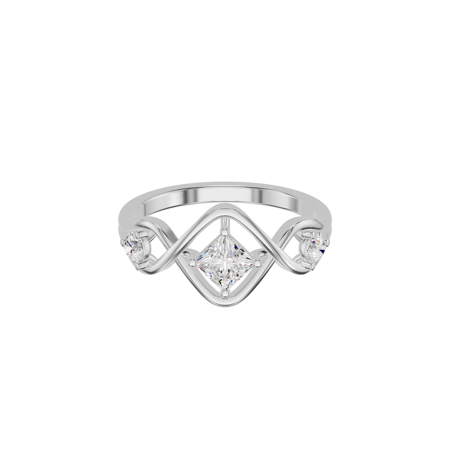 DLR002379 18 KT / White Gold / 18