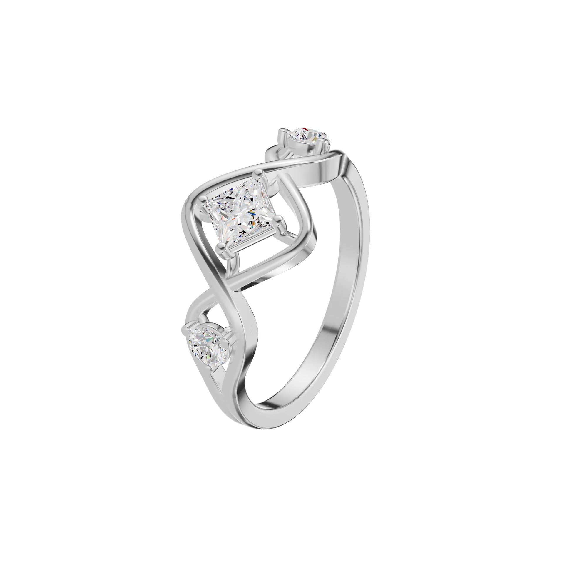 DLR002379 18 KT / White Gold / 18