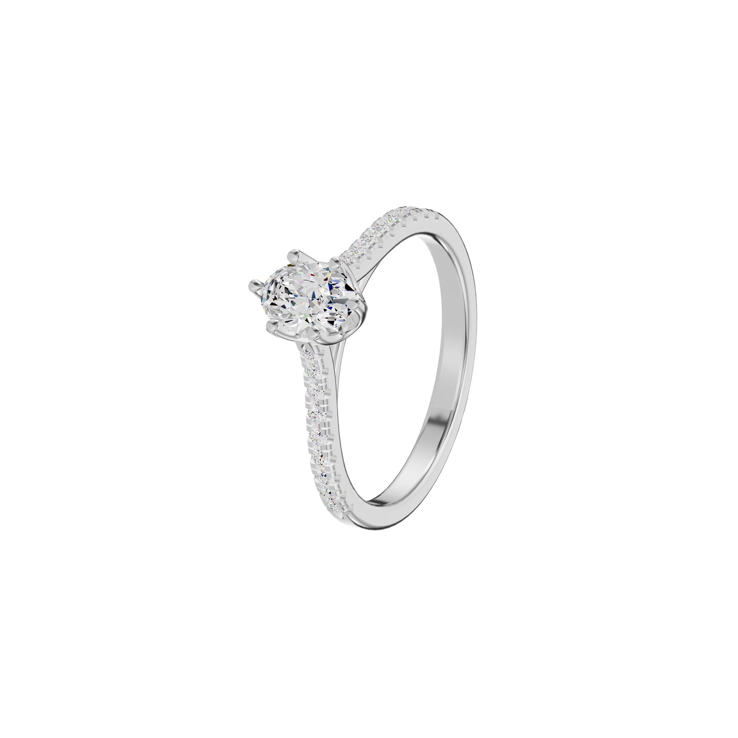 DLR002381 18 KT / White Gold / 18