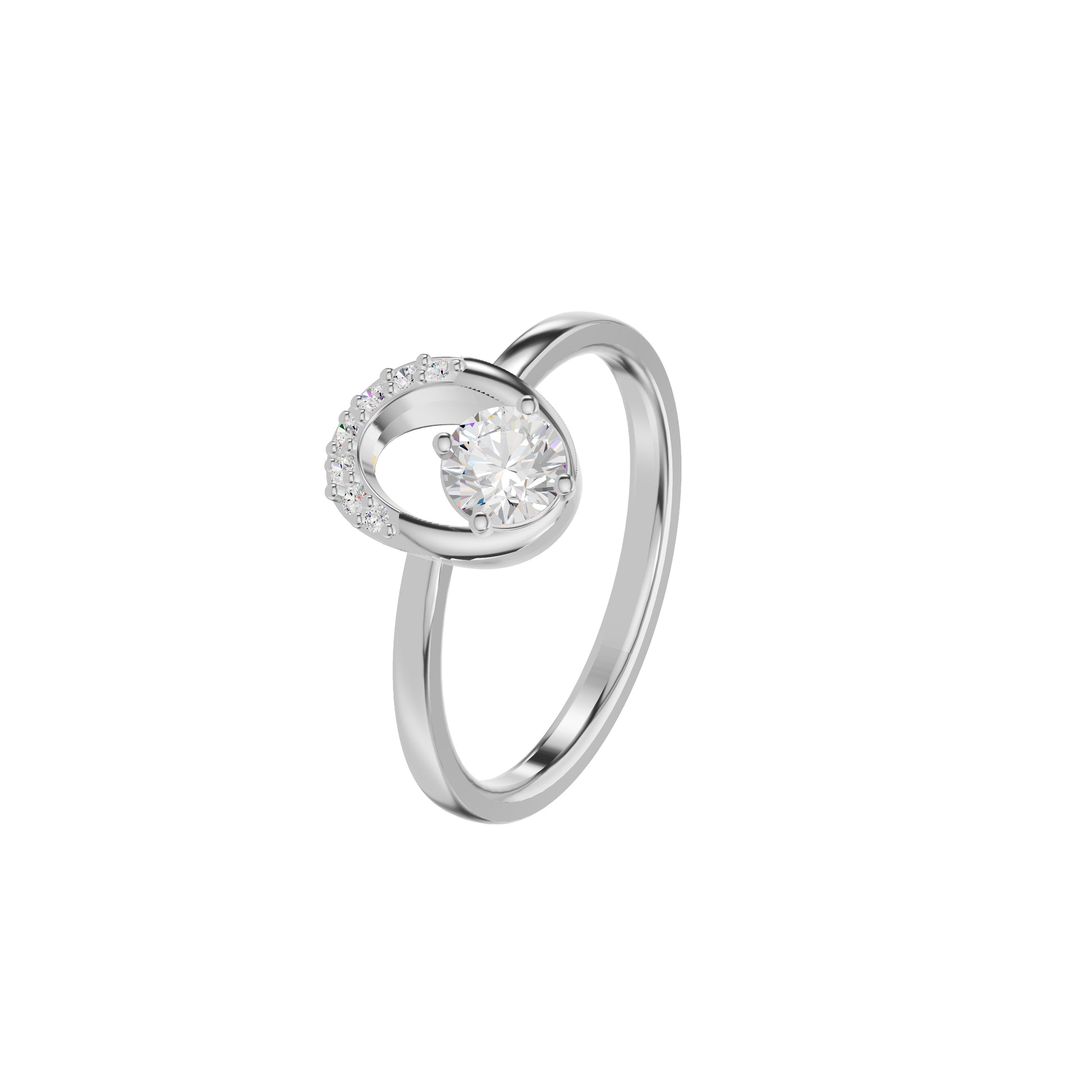 DLR002383 18 KT / White Gold / 18