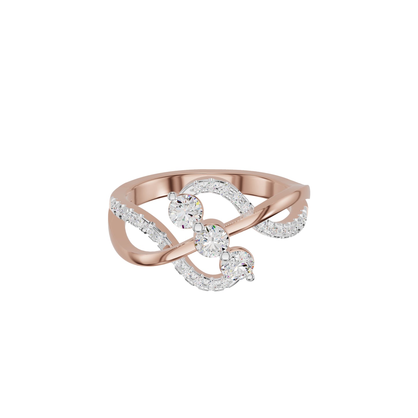 Swirlora Diamond Ring