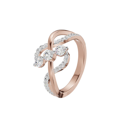 Swirlora Diamond Ring