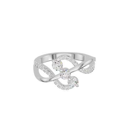 Swirlora Diamond Ring