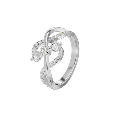 Swirlora Diamond Ring