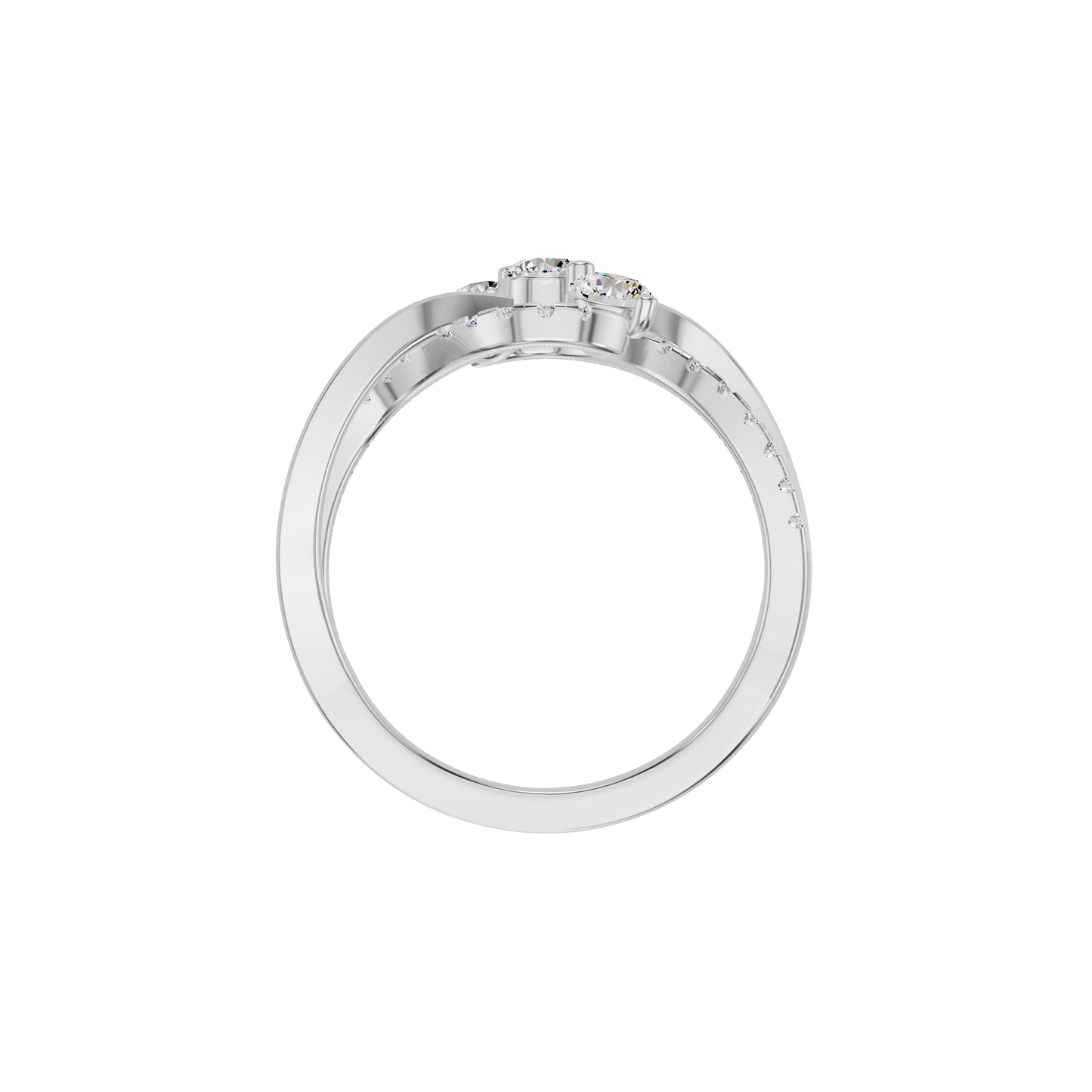 Swirlora Diamond Ring