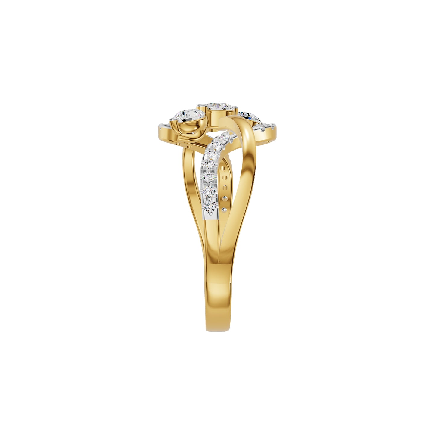 Swirlora Diamond Ring