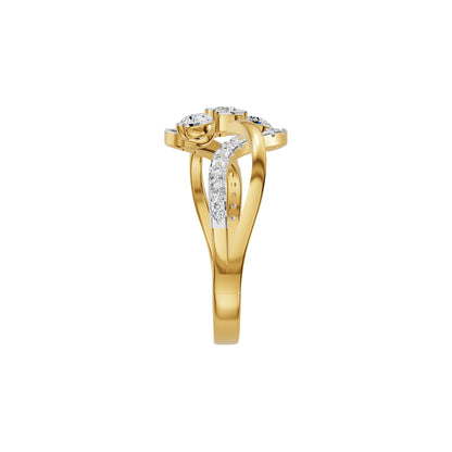 Swirlora Diamond Ring