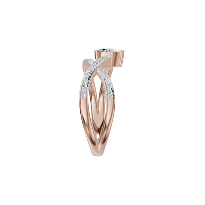 Infinity Pear Diamond Ring