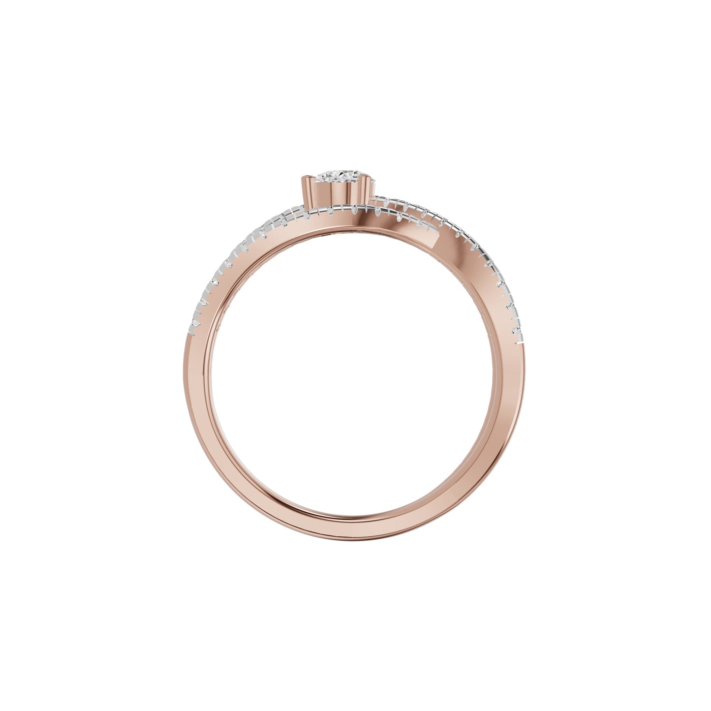 Infinity Pear Diamond Ring