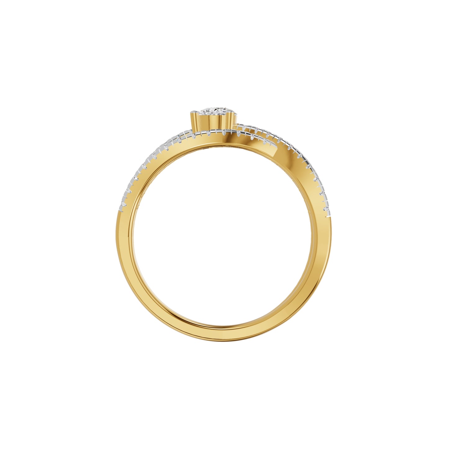 Infinity Pear Diamond Ring