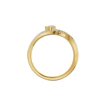 Infinity Pear Diamond Ring