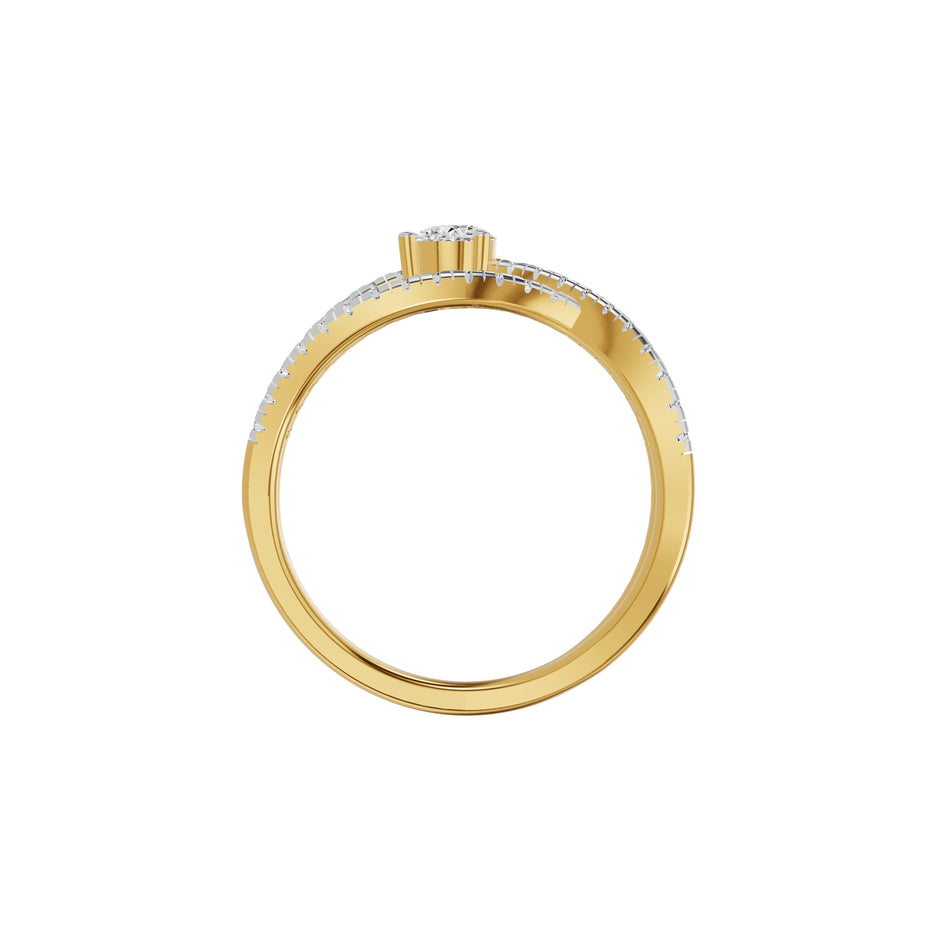 Infinity Pear Diamond Ring