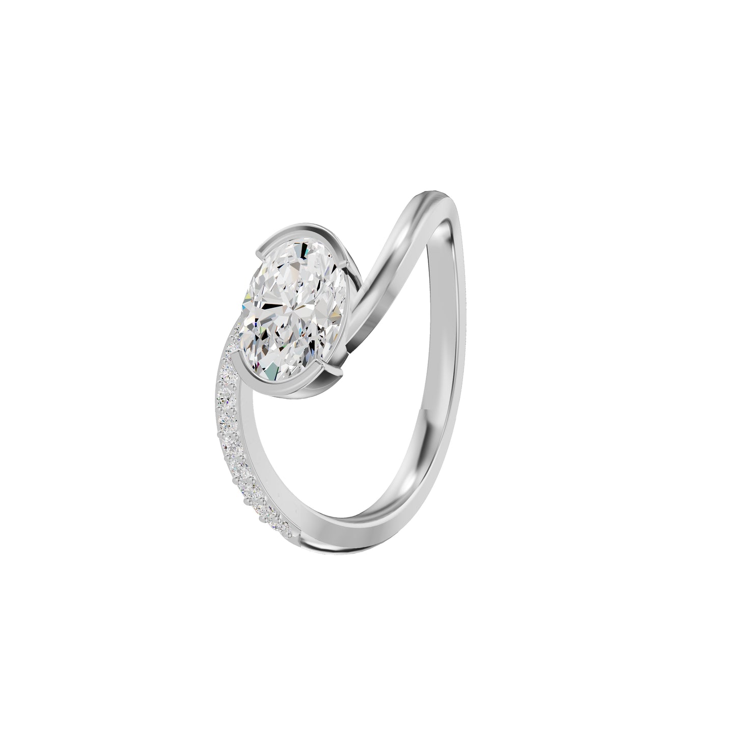 DLR002397 18 KT / White Gold / 18