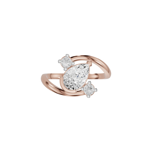 Pearlune Diamond Ring 18 KT / Rose Gold / 18