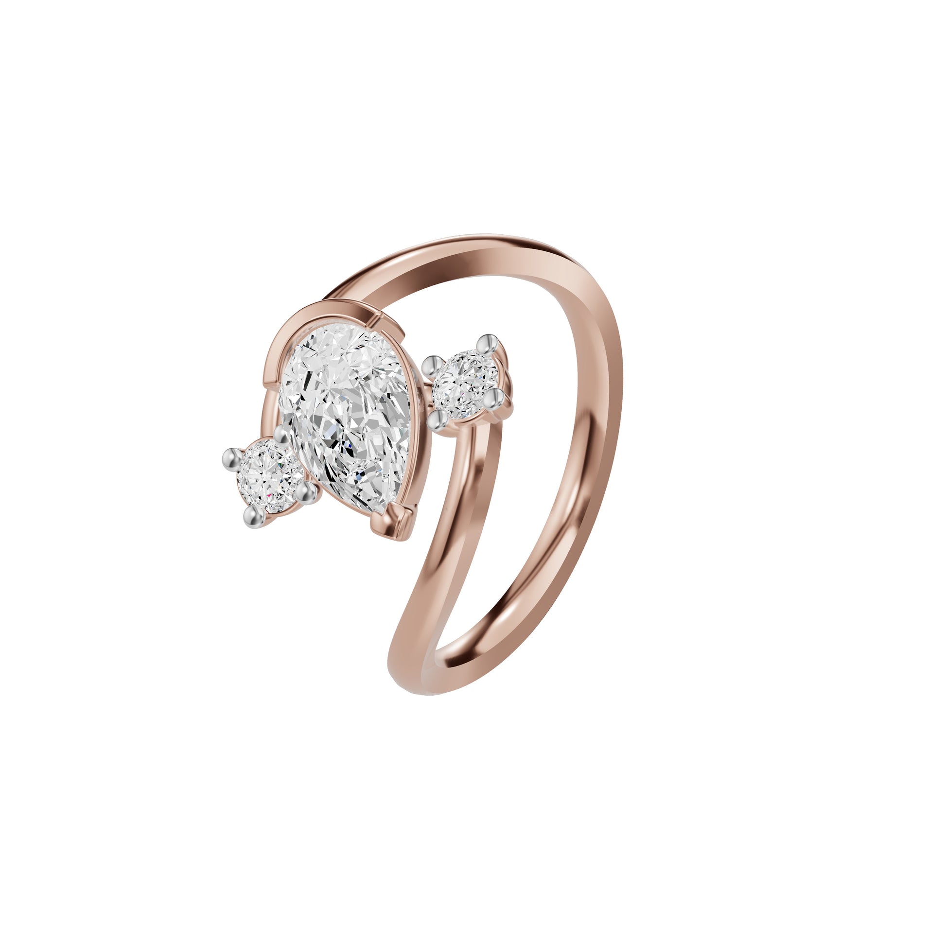 Pearlune Diamond Ring 18 KT / Rose Gold / 18