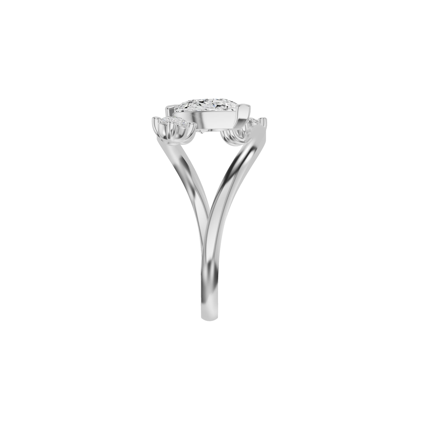 Pearlune Diamond Ring 18 KT / White Gold / 18