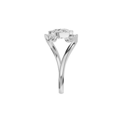 Pearlune Diamond Ring 18 KT / White Gold / 18