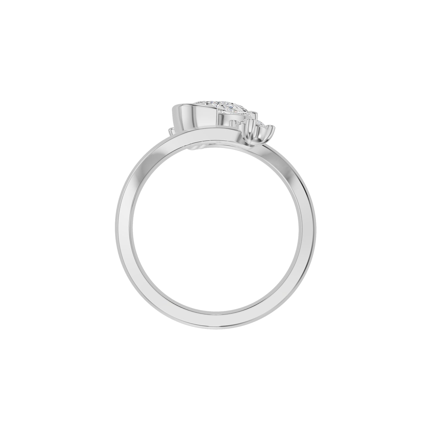 Pearlune Diamond Ring 18 KT / White Gold / 18