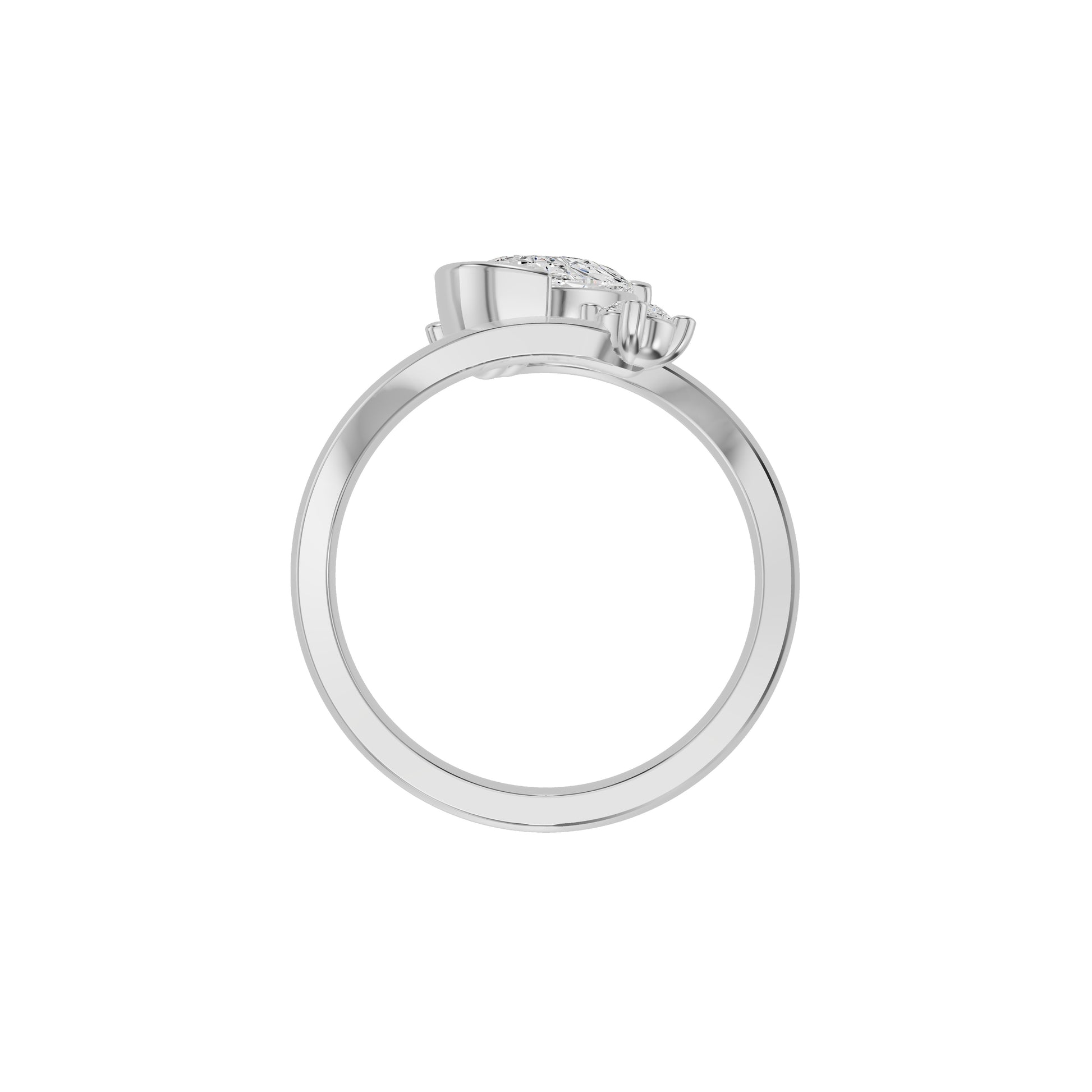 Pearlune Diamond Ring 18 KT / White Gold / 18
