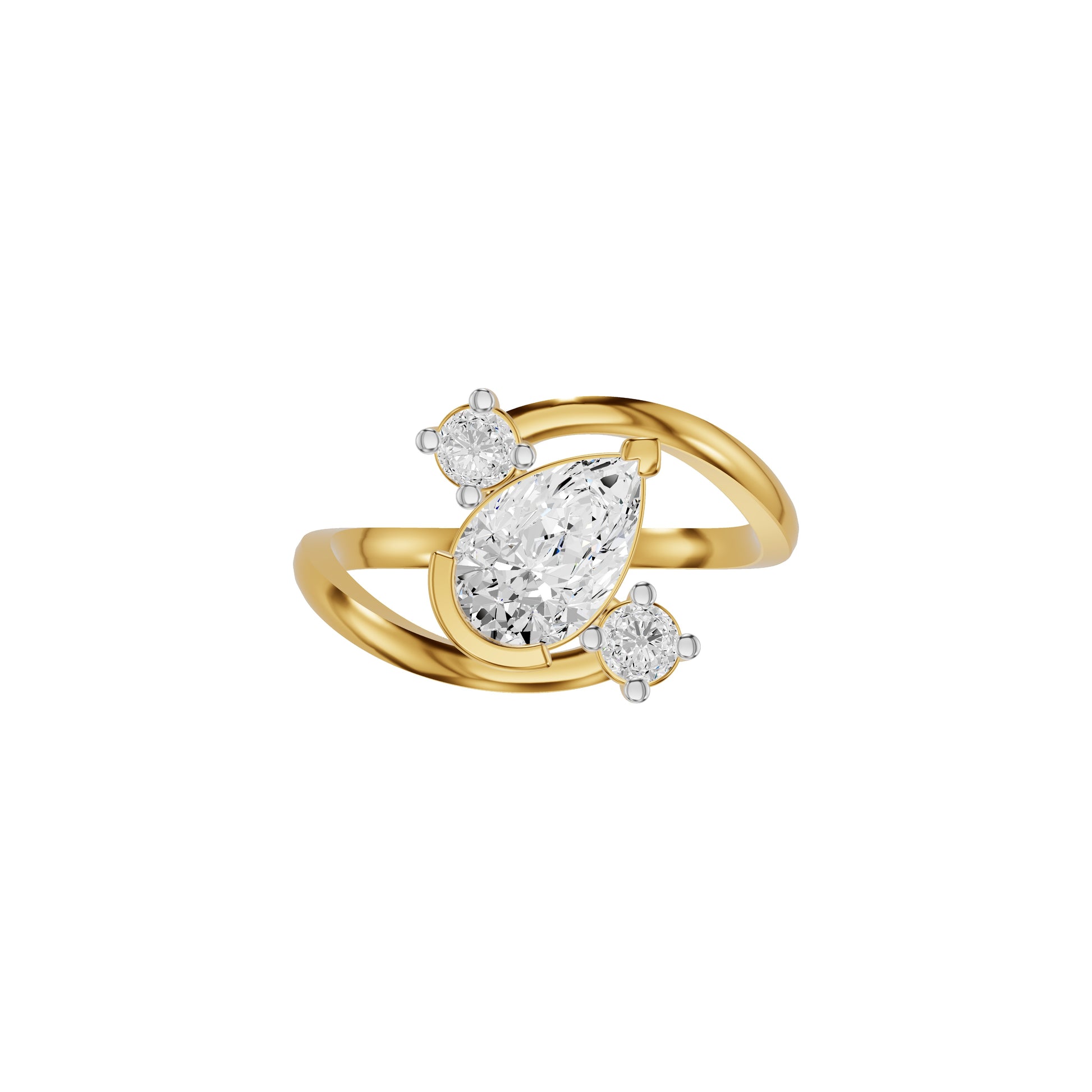 Pearlune Diamond Ring 18 KT / Yellow Gold / 18