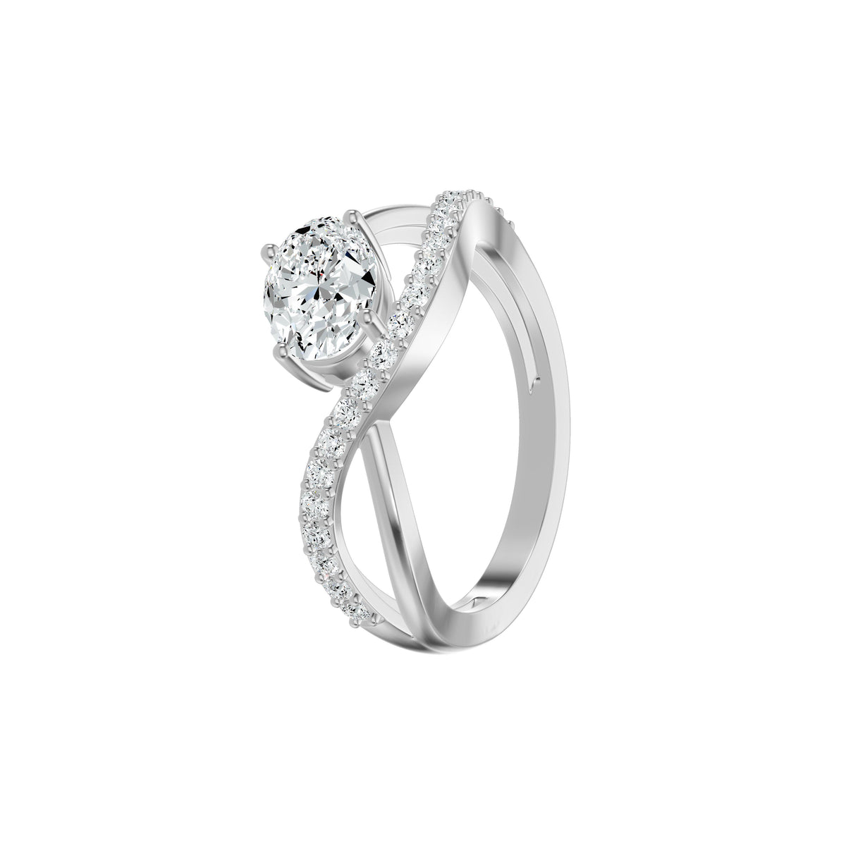DLR002413 18 KT / White Gold / 18