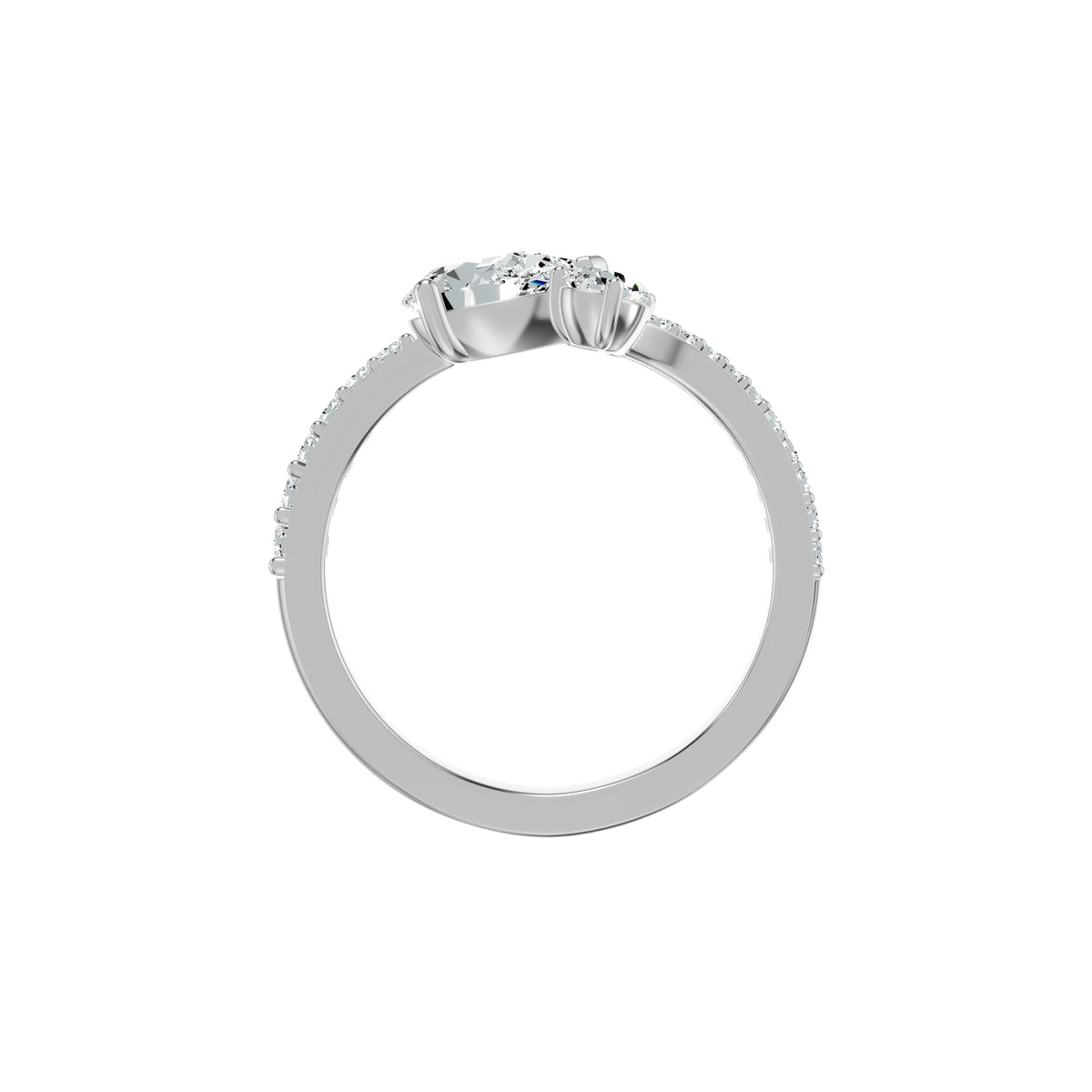 DLR002414 18 KT / White Gold / 18