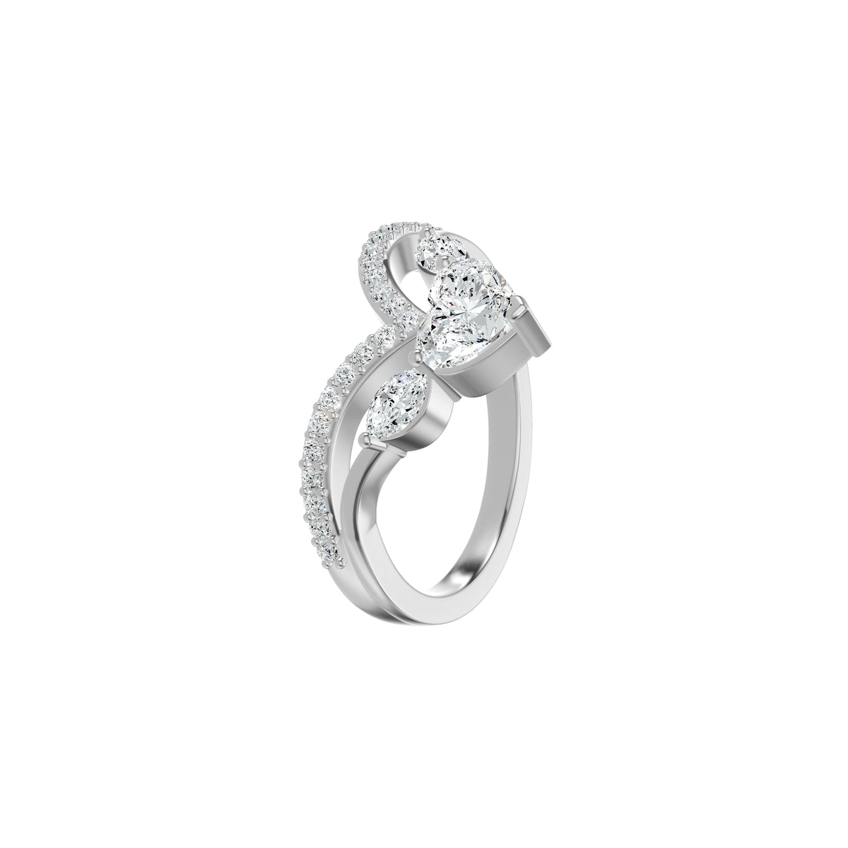 DLR002417 18 KT / White Gold / 18