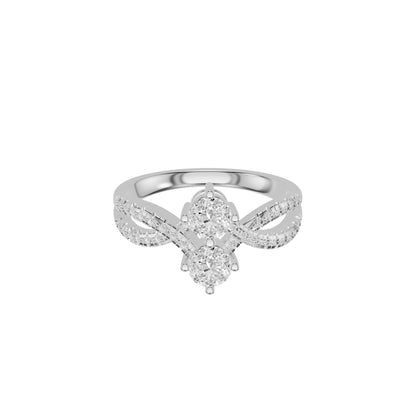 DLR002418 18 KT / White Gold / 18
