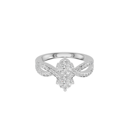 DLR002418 18 KT / White Gold / 18