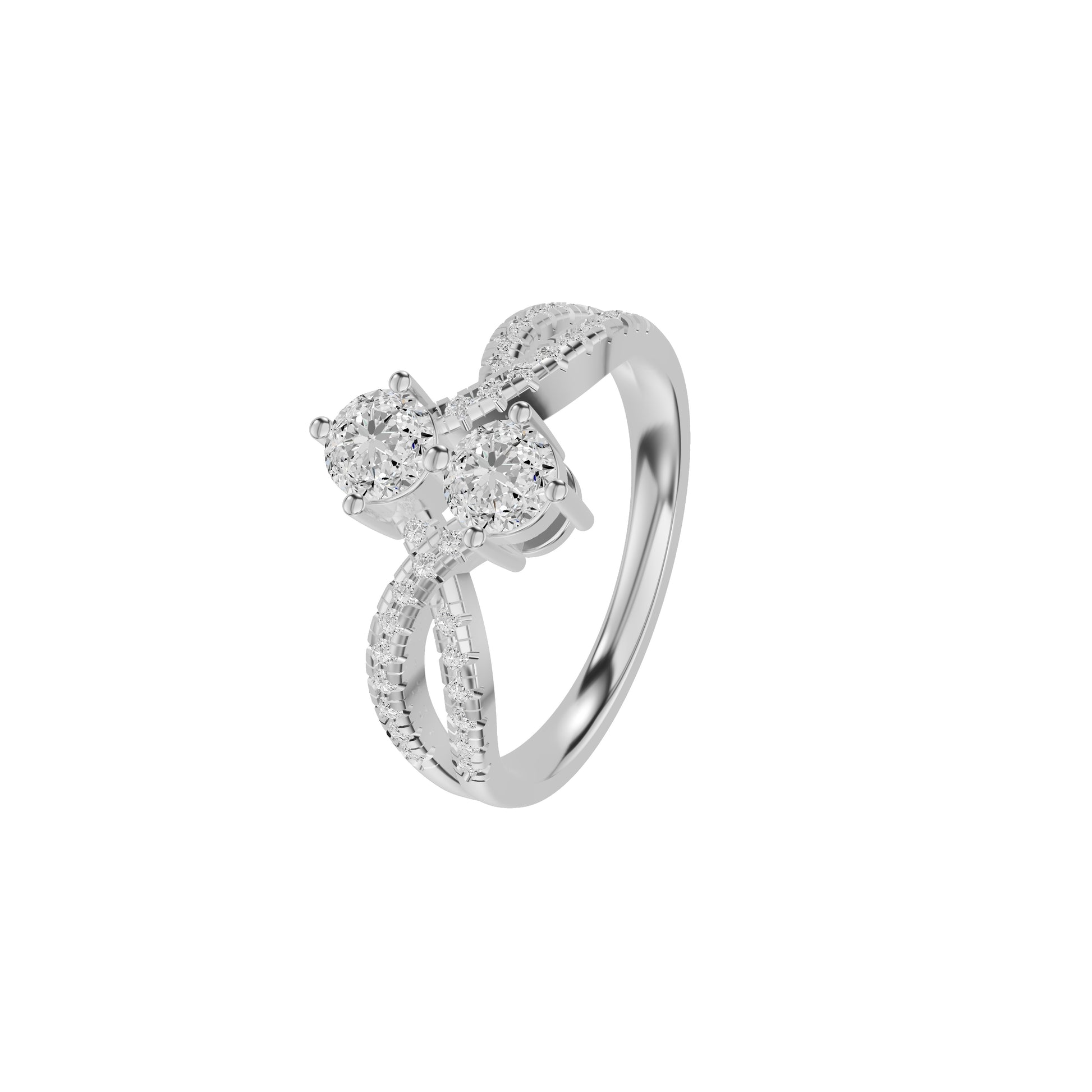 DLR002418 18 KT / White Gold / 18