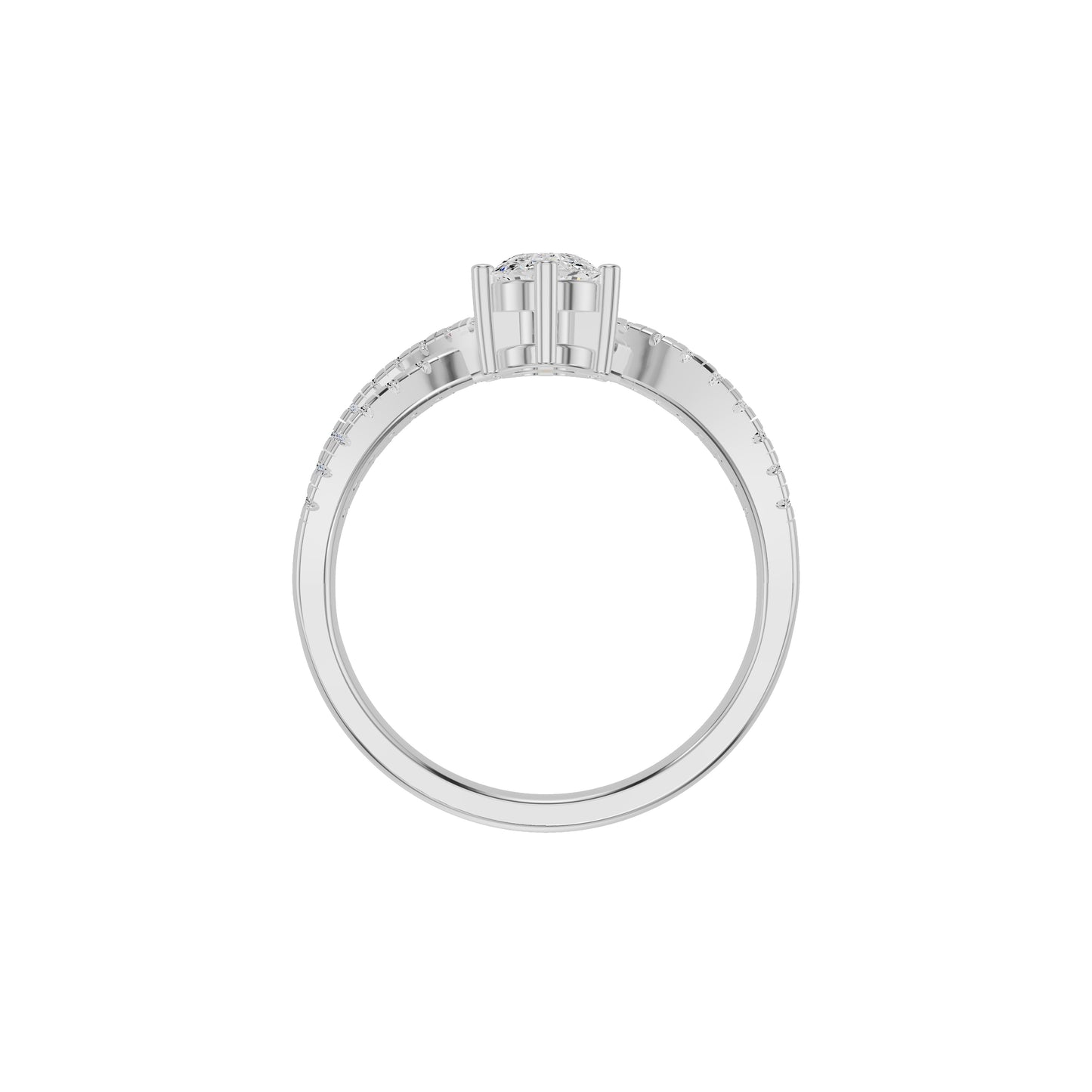 DLR002418 18 KT / White Gold / 18