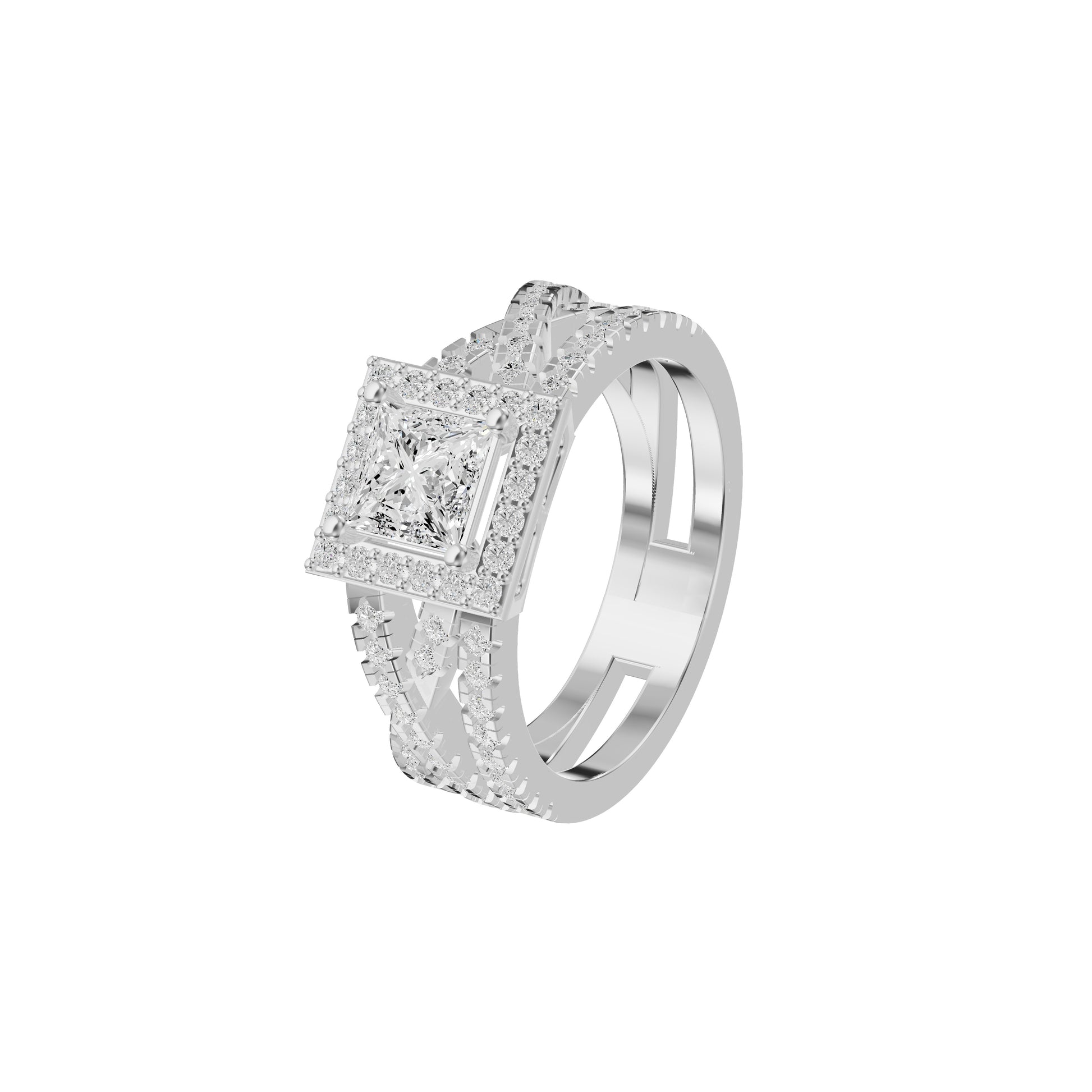 DLR002421 18 KT / White Gold / 18