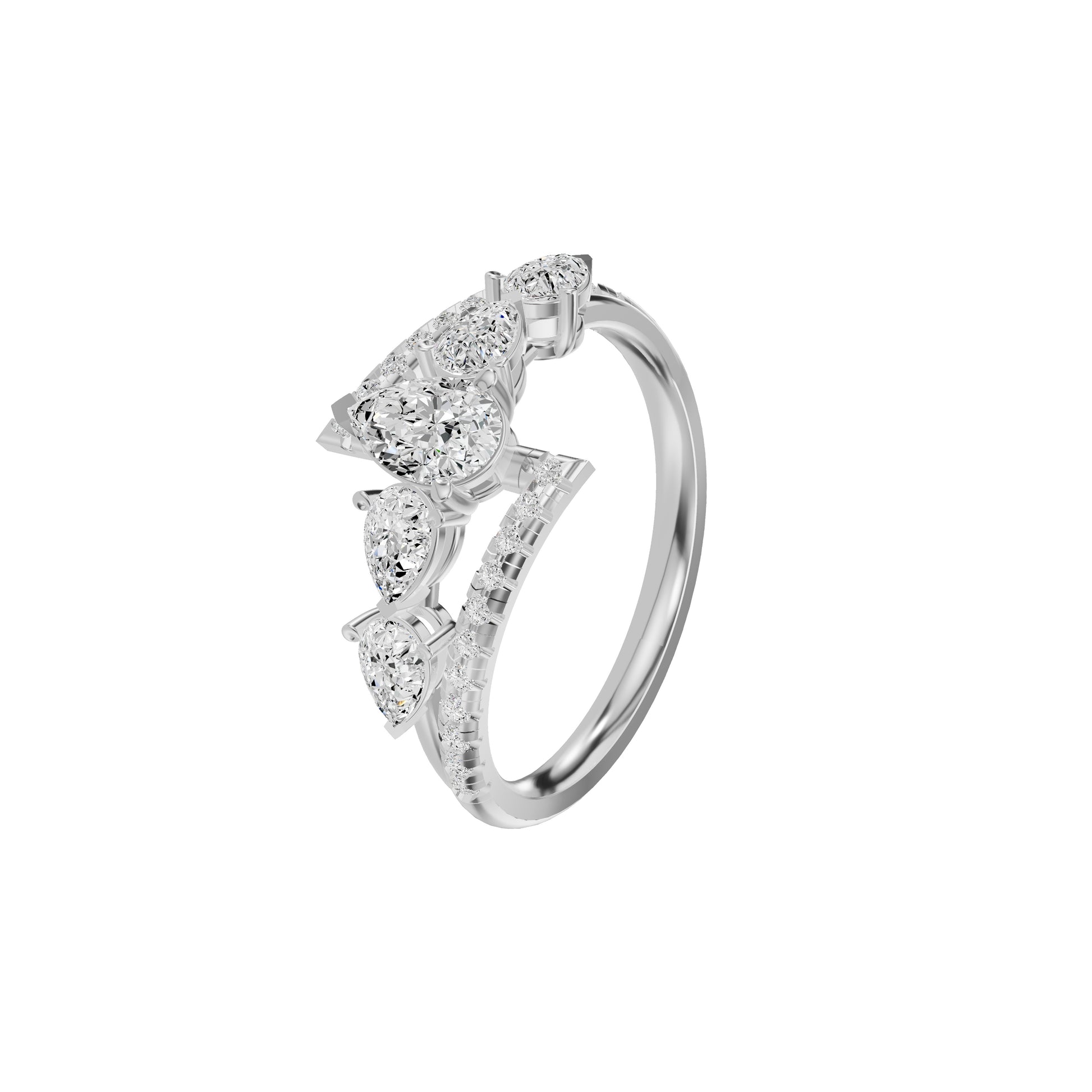 DLR002422 18 KT / White Gold / 18