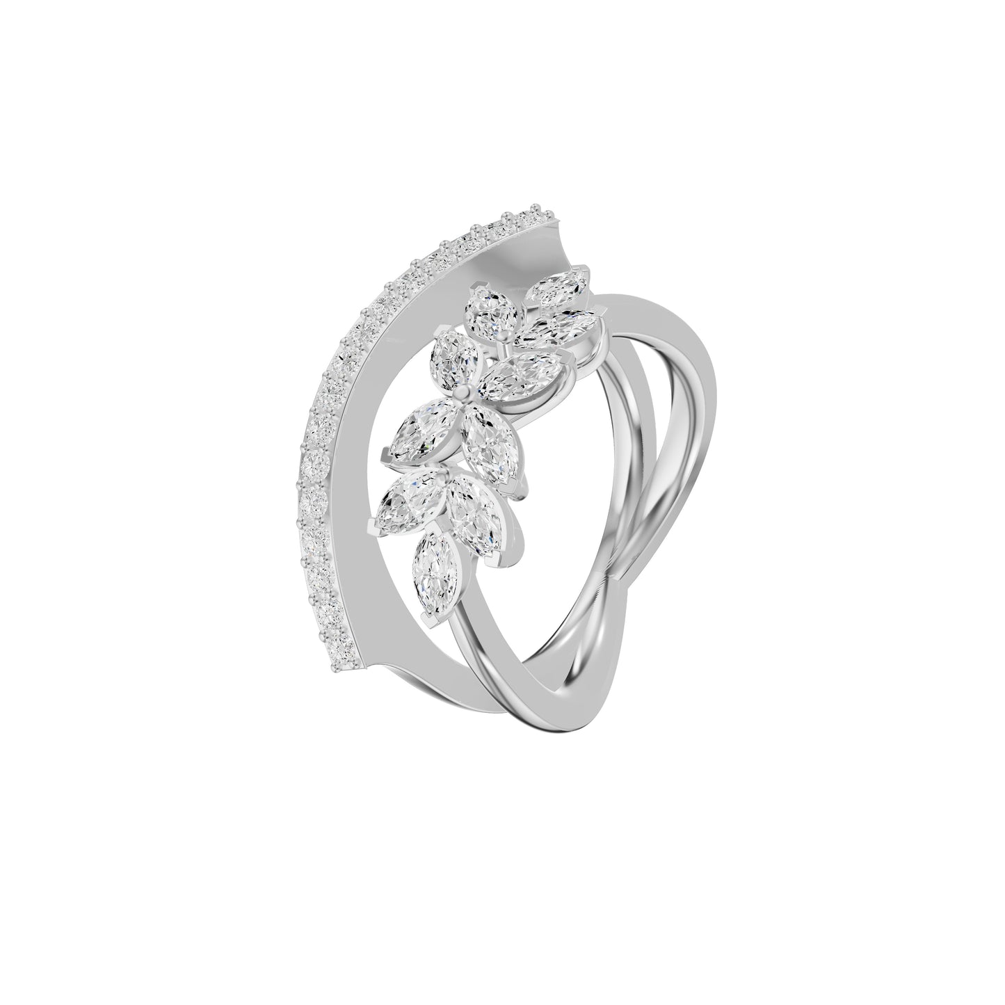DLR002424 18 KT / White Gold / 18